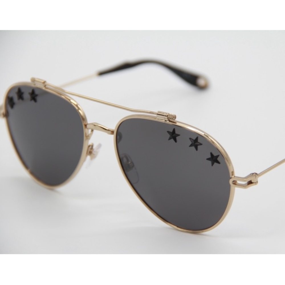 NEW GIVENCHY AVIATOR SUNGLASSES GV7057/STARS J5G GOLD AVIATOR GIVENCHY GV 7057/S - Picture 6 of 15
